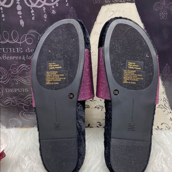 INC Feymin-Faux-Fur Slipper Slides - Picture 9 of 15